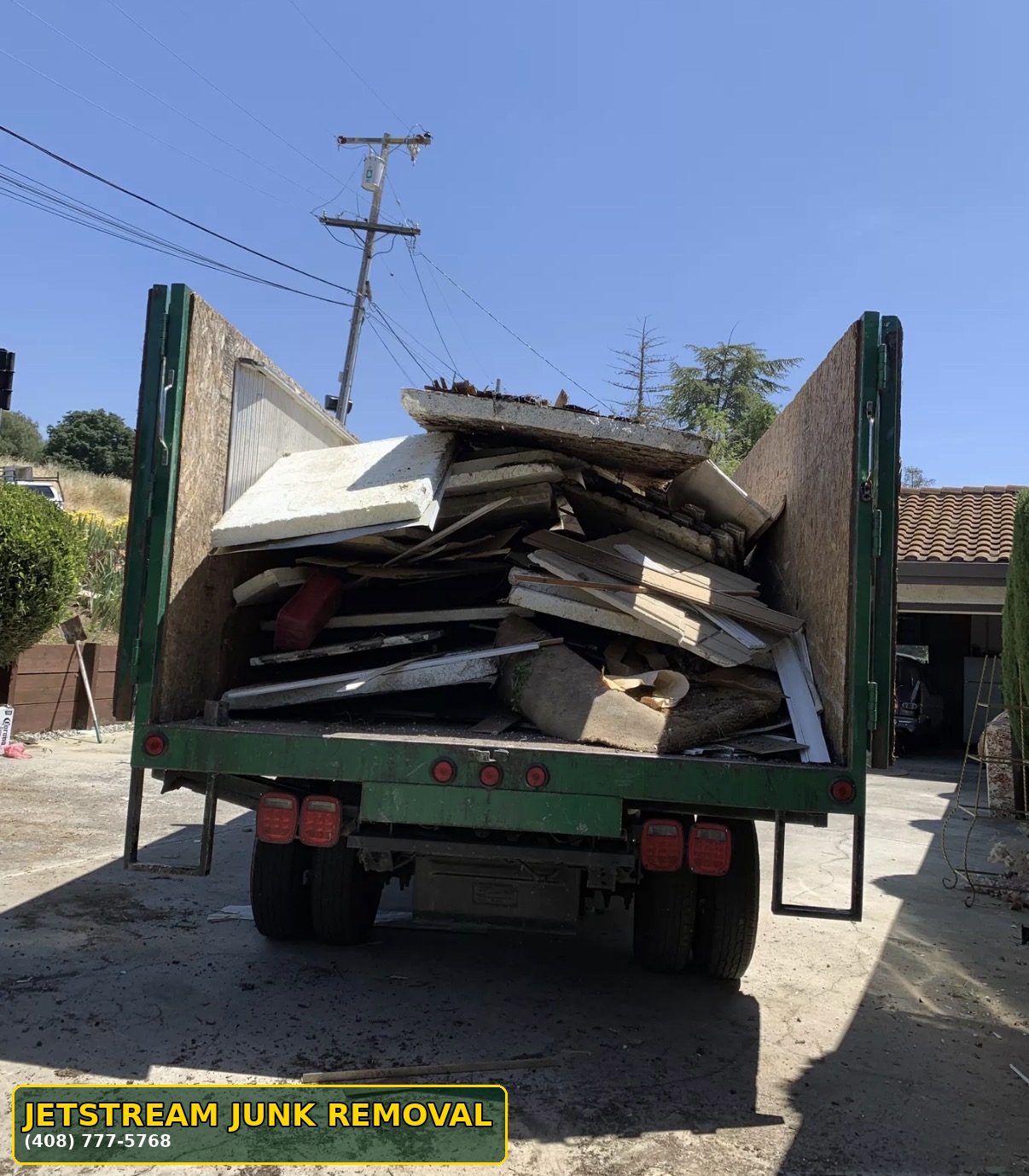 construction debris removal in San Jose