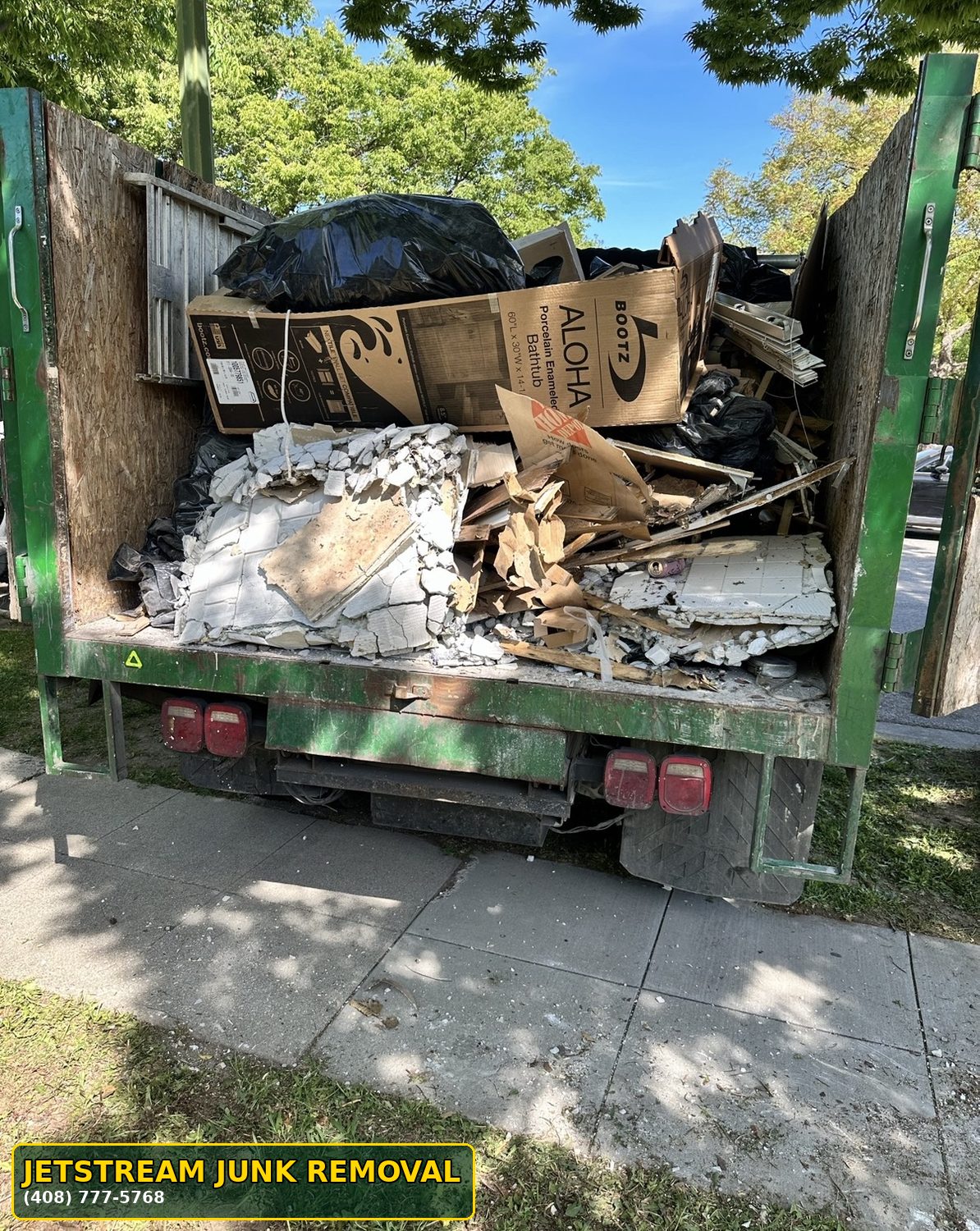 construction debris removal in San Jose