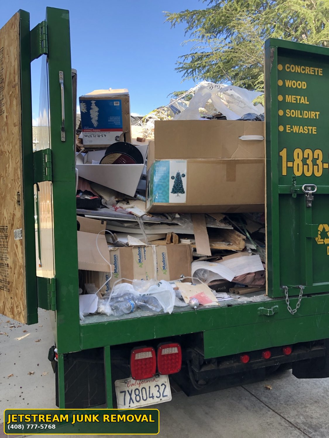construction debris removal in San Jose